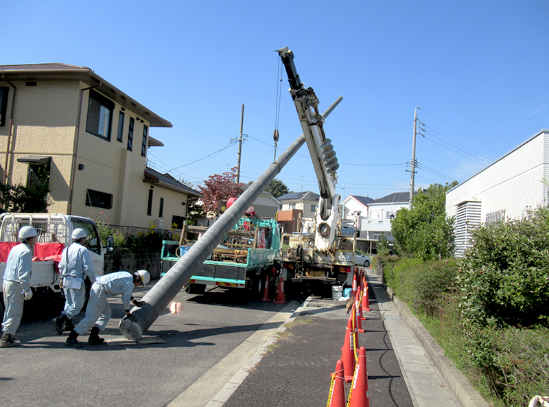 建柱工事